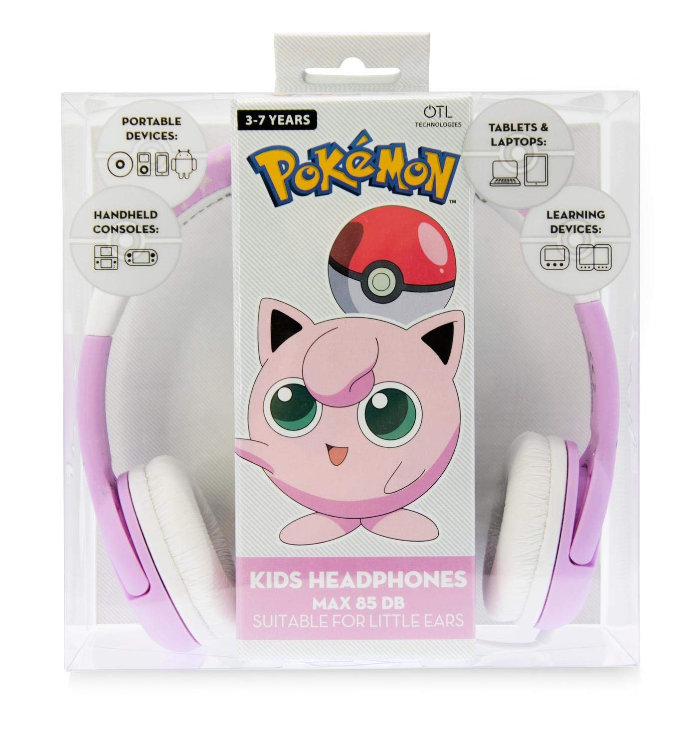 OTL PK0568 Pokemon JigglyPuff Audio Headphones for Children 3 to 7